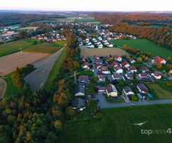 Vogelperspektive per Drohne in Oberbayern